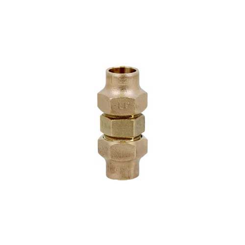 A brass compression fitting