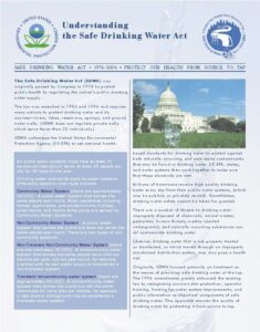 Link to PDF version of Understanding the Safe Water Drinking Act