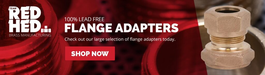 Red Hed lead-free flange adapters - shop now!